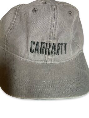Carhartt Gray Embroidered Logo Dad Cap